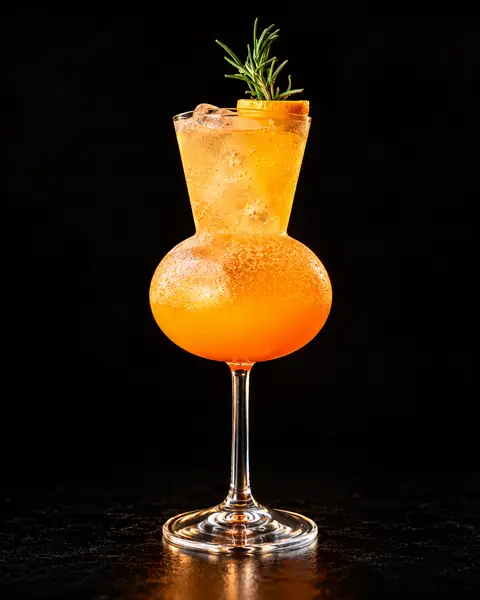 Orange and rosemary highball
