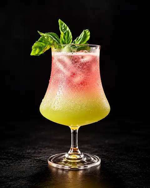 Watermelon and Thai basil cooler