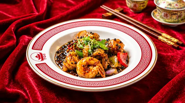 Black pepper prawns